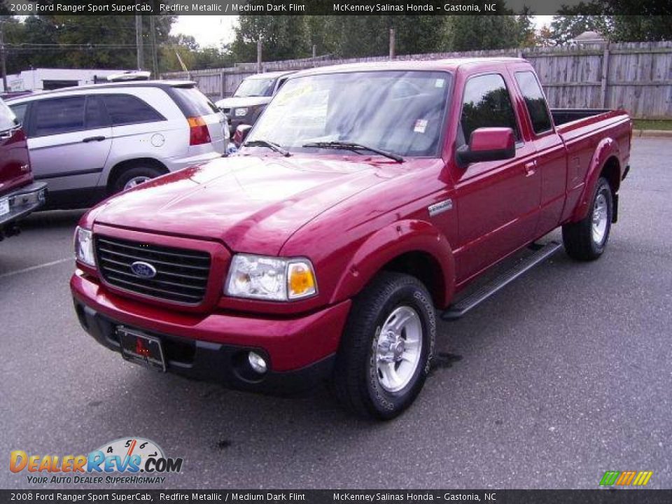 2008 Ford Ranger Sport SuperCab Redfire Metallic / Medium Dark Flint Photo #1