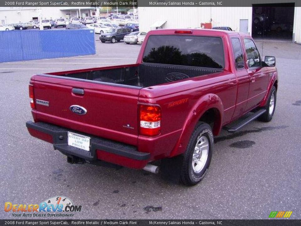 2008 Ford Ranger Sport SuperCab Redfire Metallic / Medium Dark Flint Photo #5