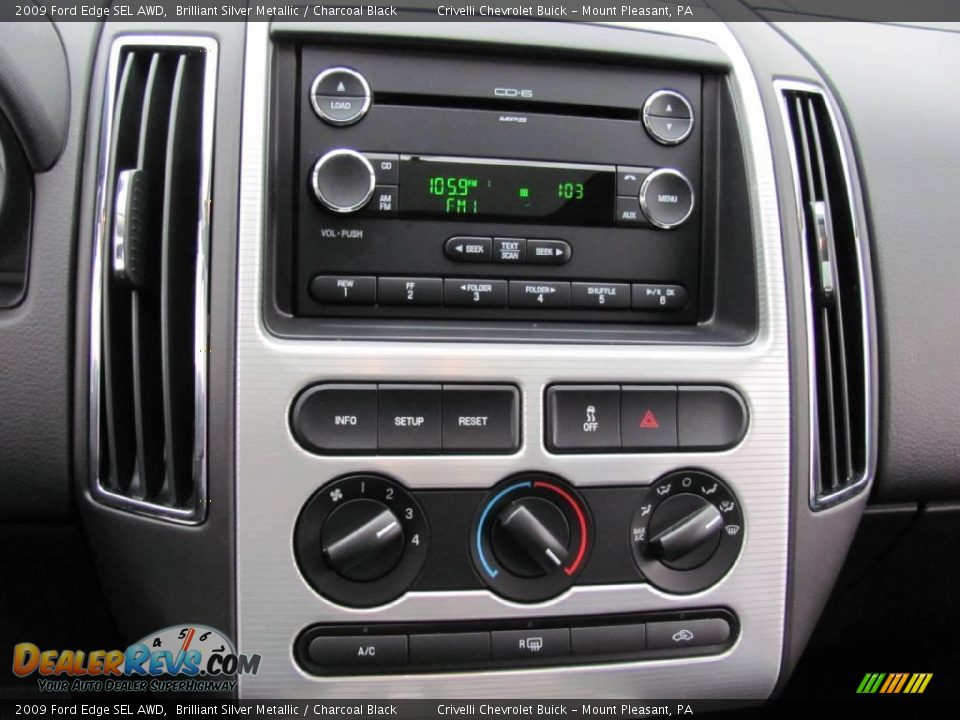 2009 Ford Edge SEL AWD Brilliant Silver Metallic / Charcoal Black Photo #23