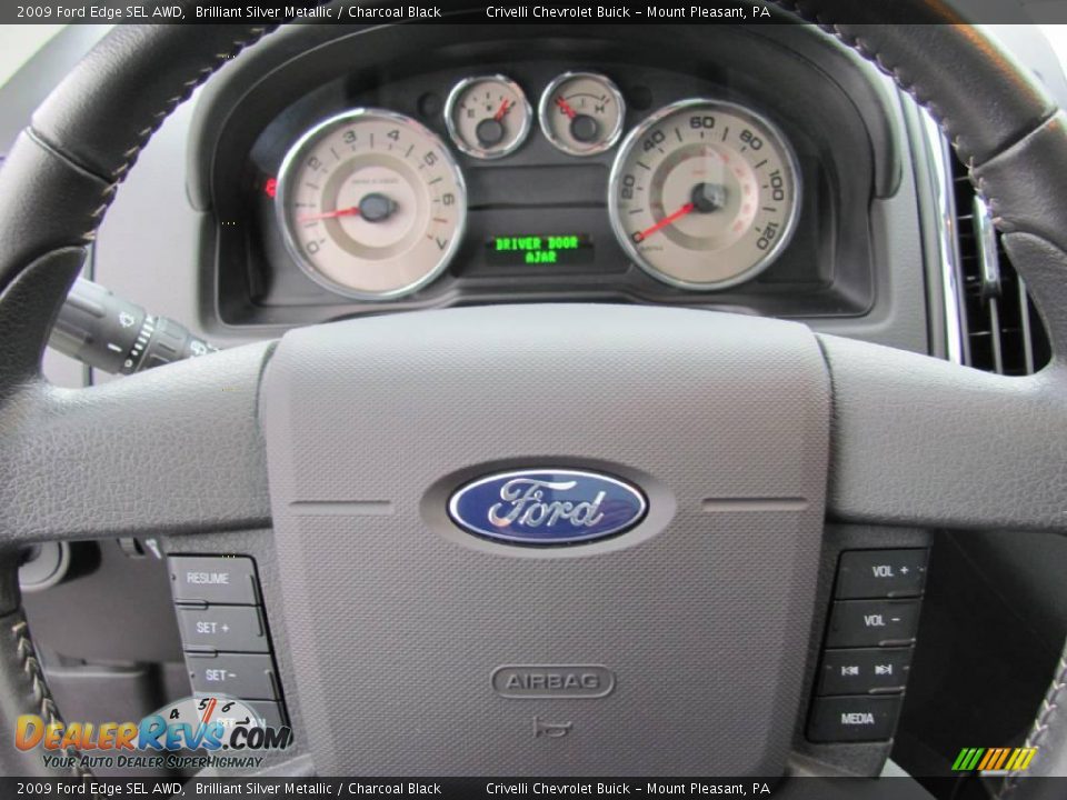 2009 Ford Edge SEL AWD Brilliant Silver Metallic / Charcoal Black Photo #24