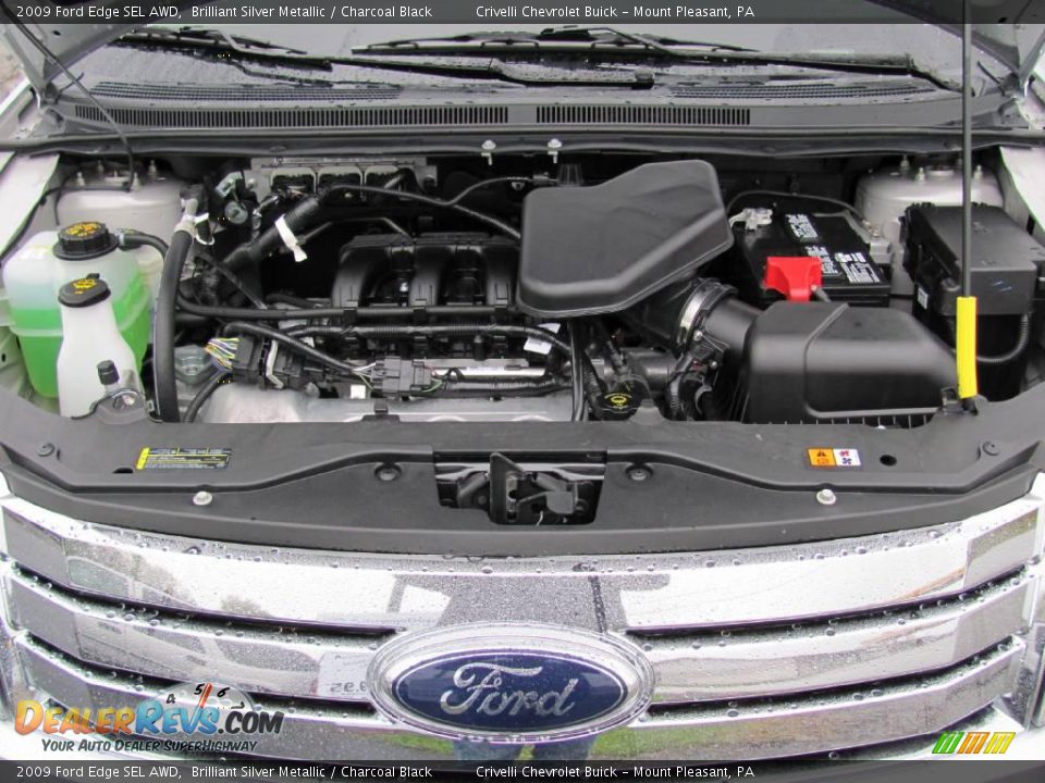 2009 Ford Edge SEL AWD Brilliant Silver Metallic / Charcoal Black Photo #31