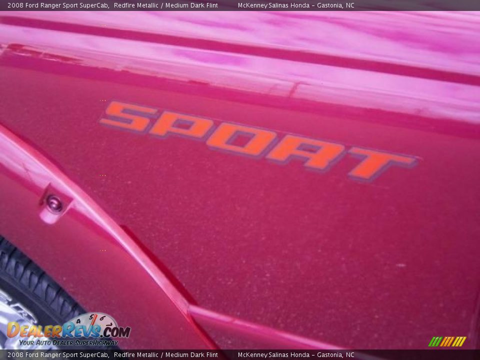 2008 Ford Ranger Sport SuperCab Redfire Metallic / Medium Dark Flint Photo #14