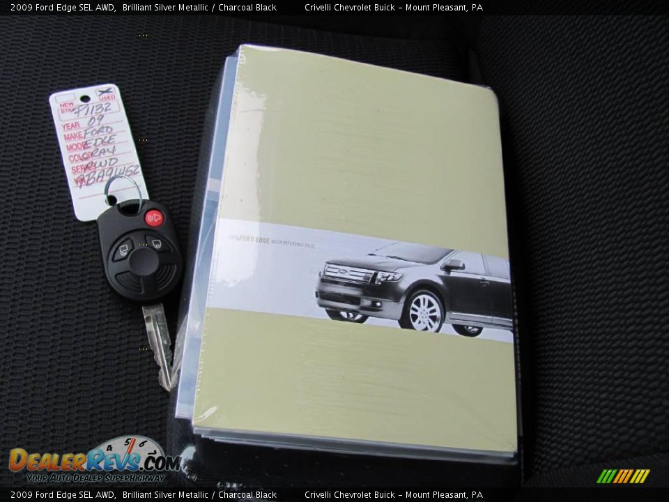 2009 Ford Edge SEL AWD Brilliant Silver Metallic / Charcoal Black Photo #33