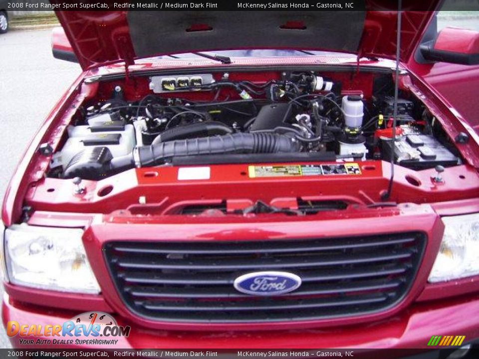2008 Ford Ranger Sport SuperCab Redfire Metallic / Medium Dark Flint Photo #20