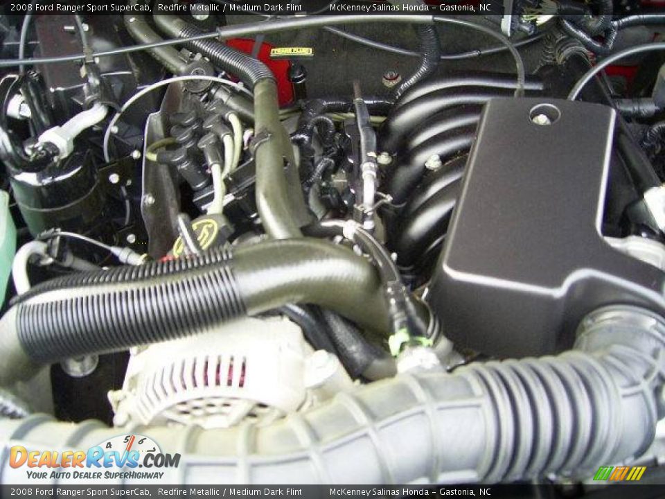 2008 Ford Ranger Sport SuperCab Redfire Metallic / Medium Dark Flint Photo #21