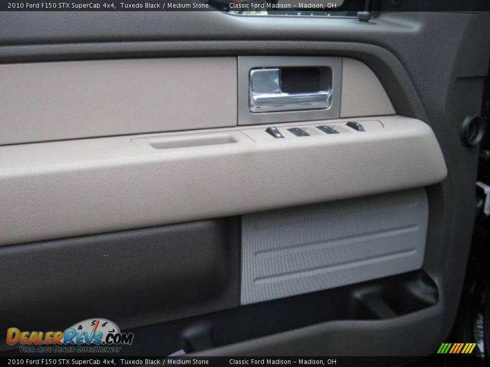 2010 Ford F150 STX SuperCab 4x4 Tuxedo Black / Medium Stone Photo #6