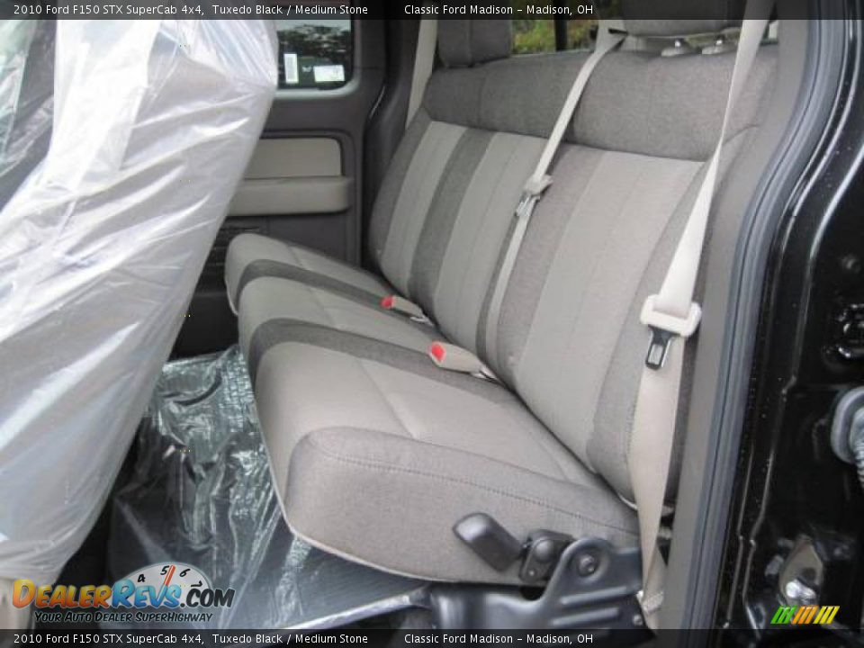 2010 Ford F150 STX SuperCab 4x4 Tuxedo Black / Medium Stone Photo #8