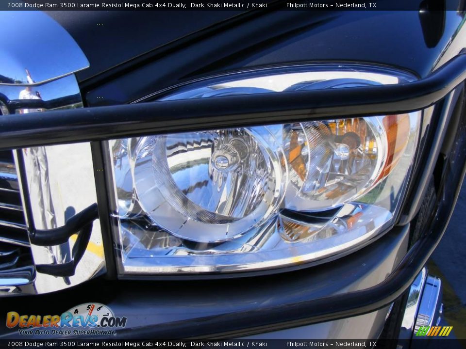 2008 Dodge Ram 3500 Laramie Resistol Mega Cab 4x4 Dually Dark Khaki Metallic / Khaki Photo #10