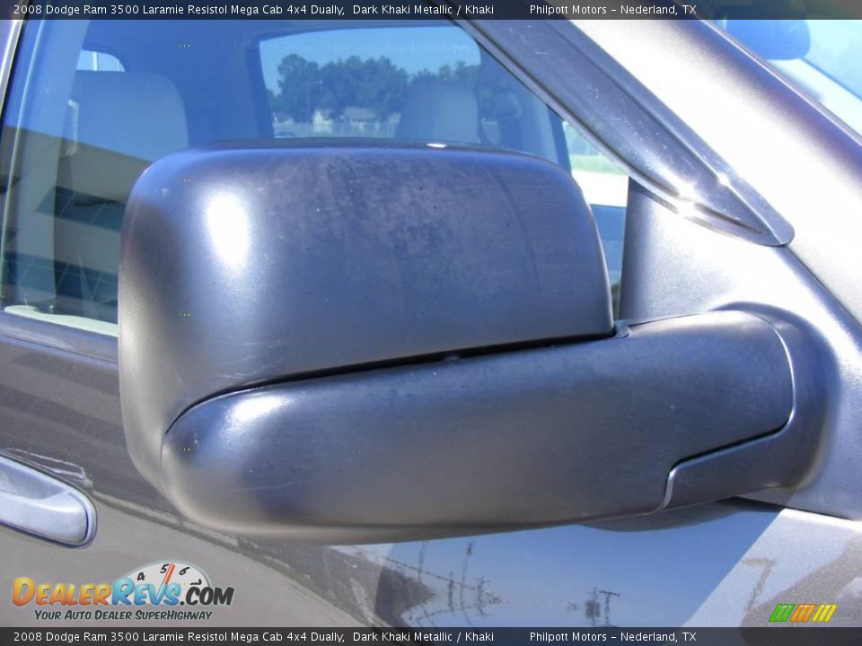 2008 Dodge Ram 3500 Laramie Resistol Mega Cab 4x4 Dually Dark Khaki Metallic / Khaki Photo #19