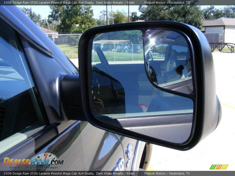 2008 Dodge Ram 3500 Laramie Resistol Mega Cab 4x4 Dually Dark Khaki Metallic / Khaki Photo #20