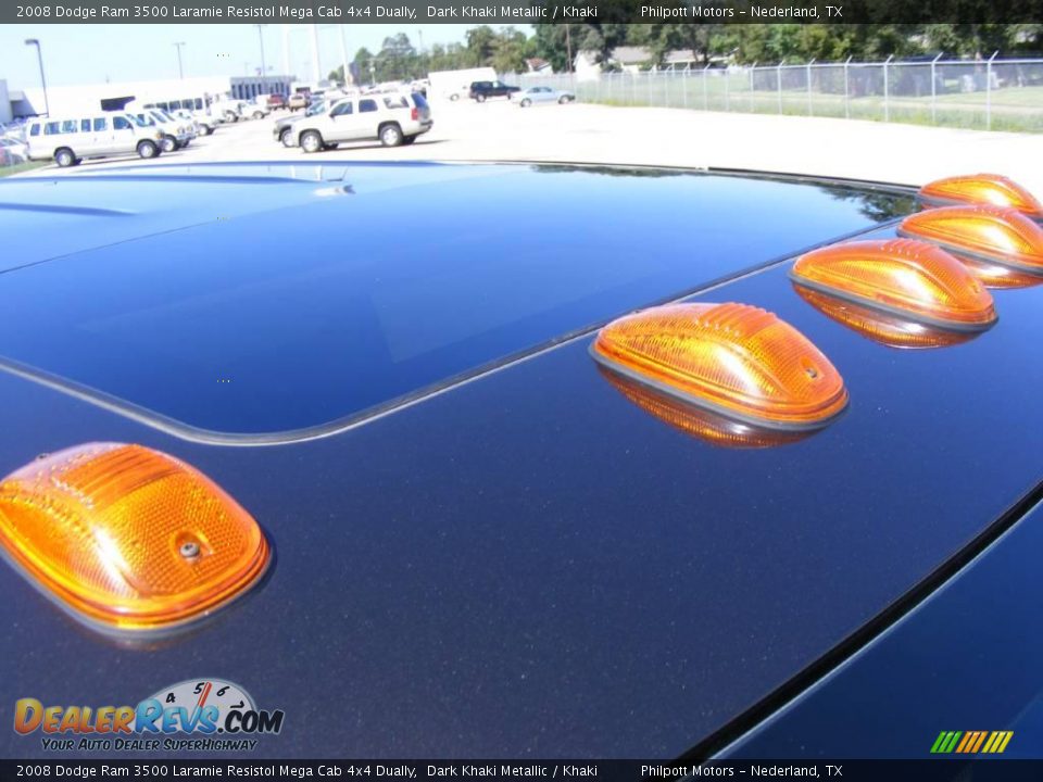 2008 Dodge Ram 3500 Laramie Resistol Mega Cab 4x4 Dually Dark Khaki Metallic / Khaki Photo #21