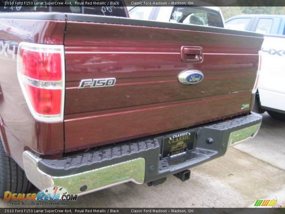 2010 Ford F150 Lariat SuperCrew 4x4 Royal Red Metallic / Black Photo #4