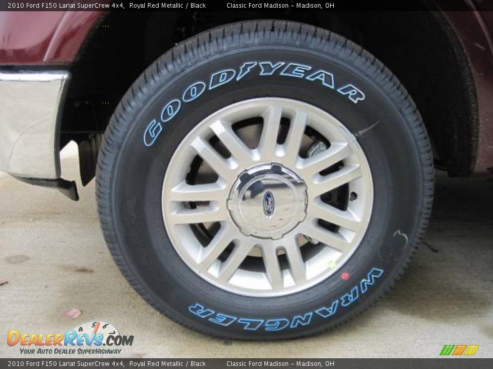 2010 Ford F150 Lariat SuperCrew 4x4 Royal Red Metallic / Black Photo #5