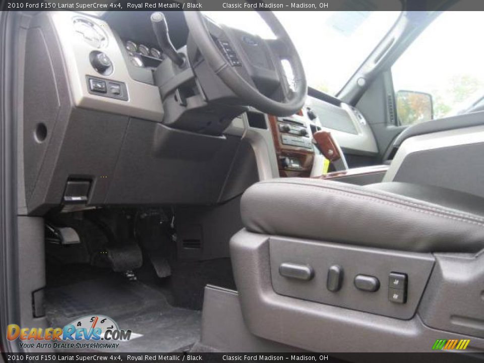 2010 Ford F150 Lariat SuperCrew 4x4 Royal Red Metallic / Black Photo #7