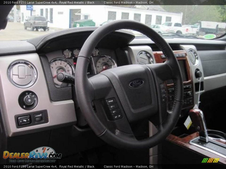 2010 Ford F150 Lariat SuperCrew 4x4 Royal Red Metallic / Black Photo #10