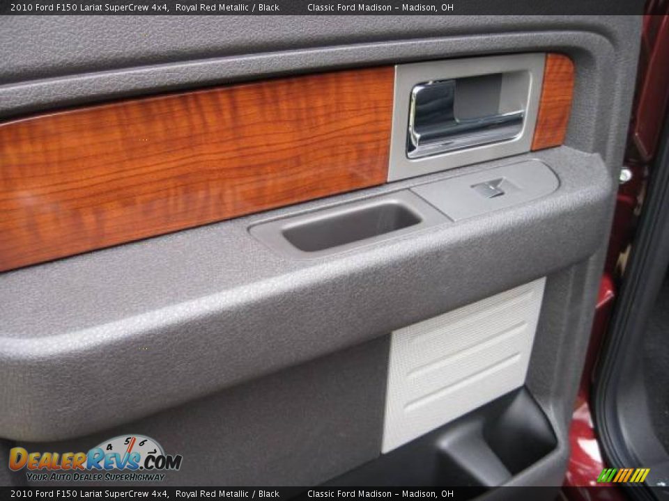 2010 Ford F150 Lariat SuperCrew 4x4 Royal Red Metallic / Black Photo #12