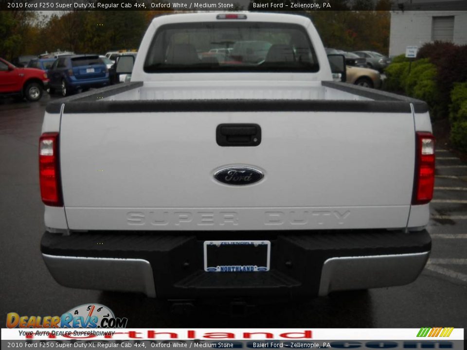 2010 Ford F250 Super Duty XL Regular Cab 4x4 Oxford White / Medium Stone Photo #7