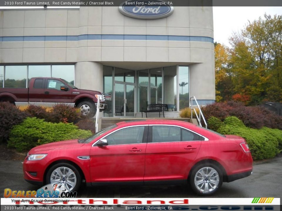 2010 Ford Taurus Limited Red Candy Metallic / Charcoal Black Photo #1