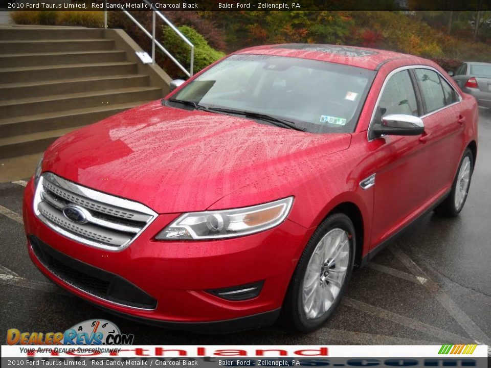 2010 Ford Taurus Limited Red Candy Metallic / Charcoal Black Photo #2