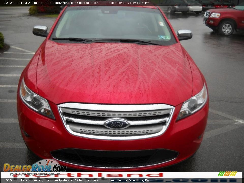 2010 Ford Taurus Limited Red Candy Metallic / Charcoal Black Photo #3