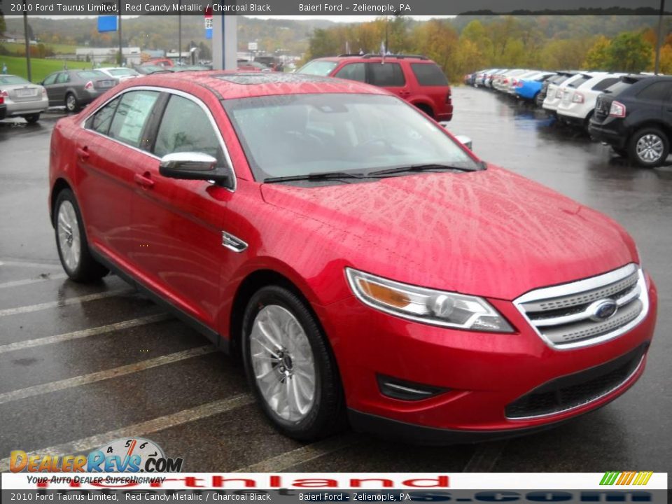 2010 Ford Taurus Limited Red Candy Metallic / Charcoal Black Photo #4