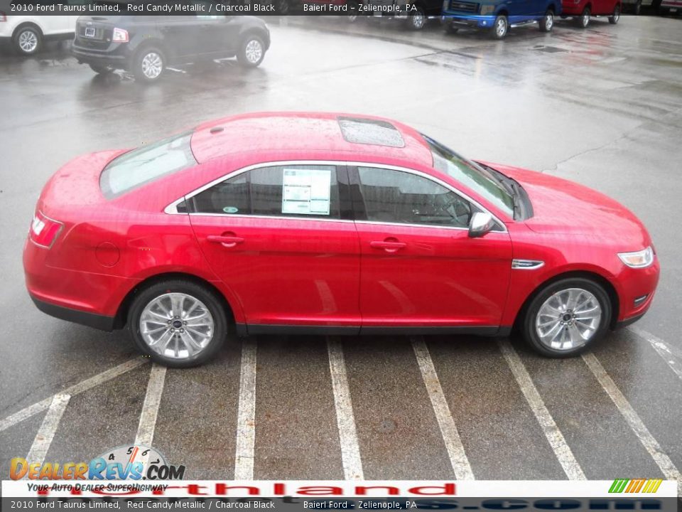 2010 Ford Taurus Limited Red Candy Metallic / Charcoal Black Photo #5