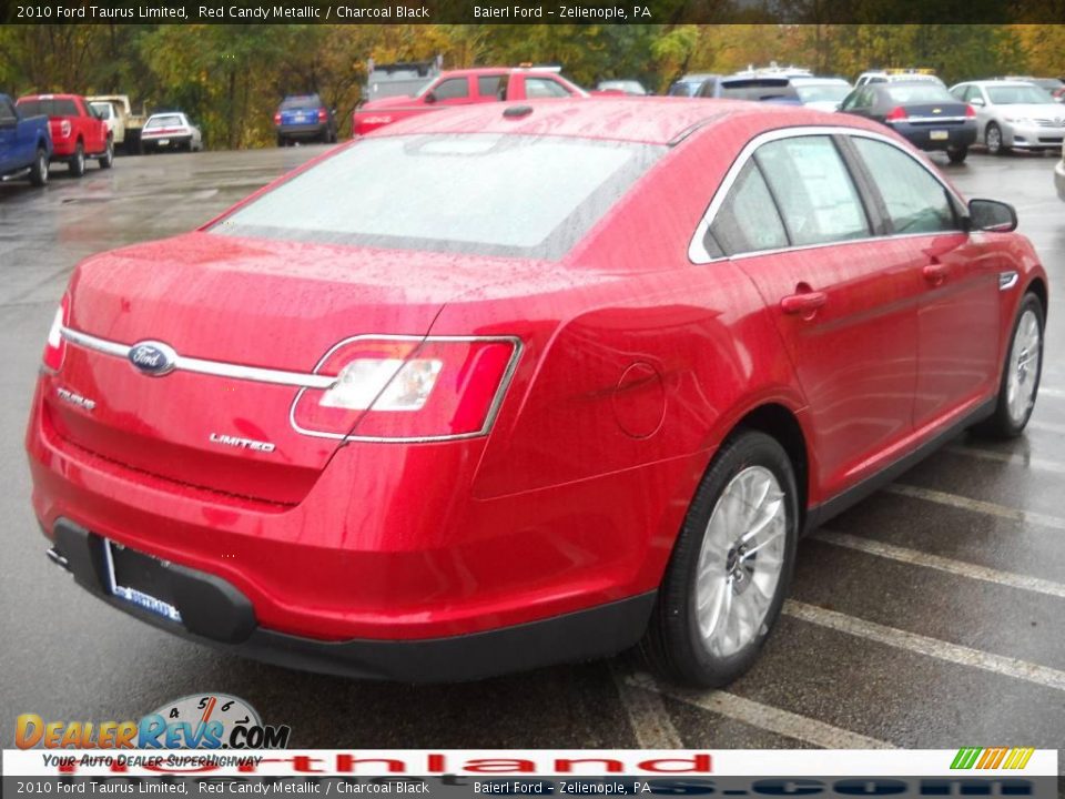 2010 Ford Taurus Limited Red Candy Metallic / Charcoal Black Photo #6