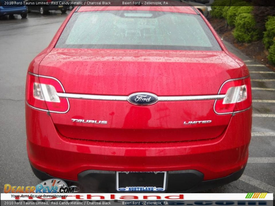 2010 Ford Taurus Limited Red Candy Metallic / Charcoal Black Photo #7