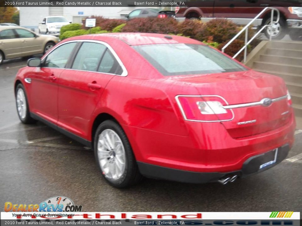 2010 Ford Taurus Limited Red Candy Metallic / Charcoal Black Photo #8