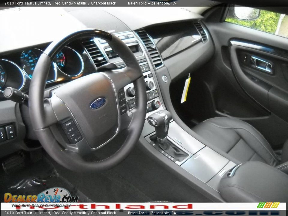 2010 Ford Taurus Limited Red Candy Metallic / Charcoal Black Photo #10