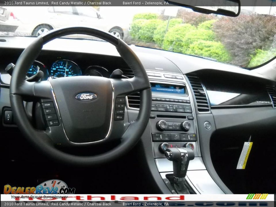 2010 Ford Taurus Limited Red Candy Metallic / Charcoal Black Photo #14