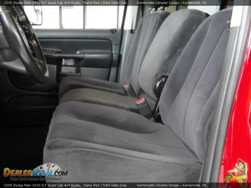 2005 Dodge Ram 3500 SLT Quad Cab 4x4 Dually Flame Red / Dark Slate Gray Photo #11