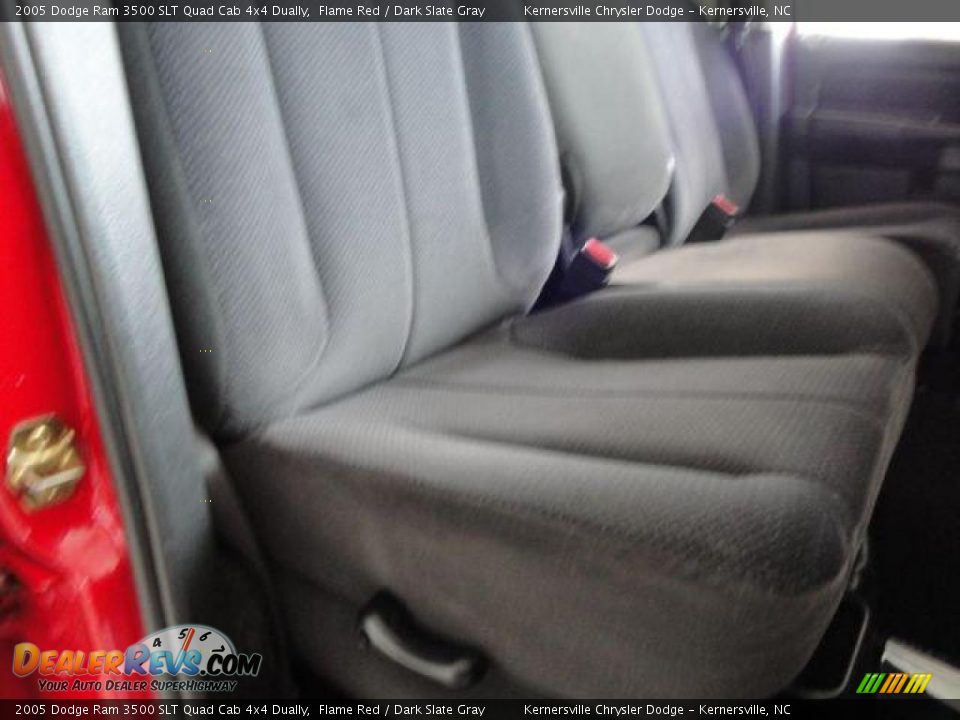 2005 Dodge Ram 3500 SLT Quad Cab 4x4 Dually Flame Red / Dark Slate Gray Photo #14