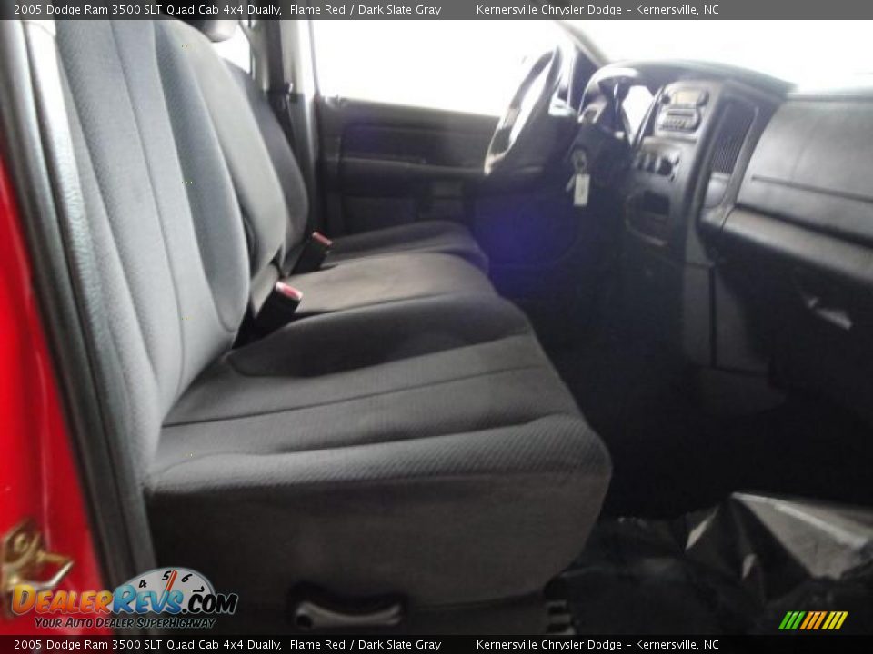 2005 Dodge Ram 3500 SLT Quad Cab 4x4 Dually Flame Red / Dark Slate Gray Photo #15