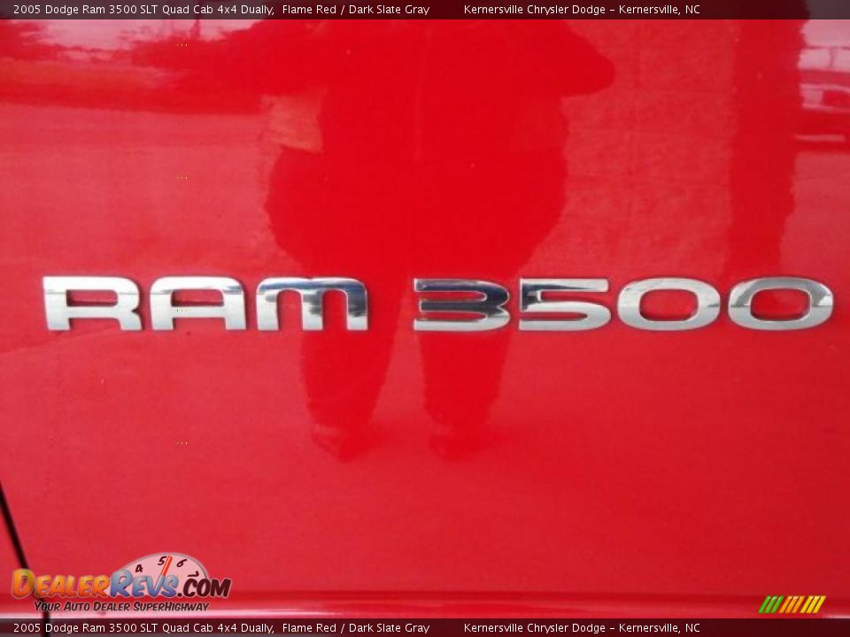 2005 Dodge Ram 3500 SLT Quad Cab 4x4 Dually Flame Red / Dark Slate Gray Photo #29