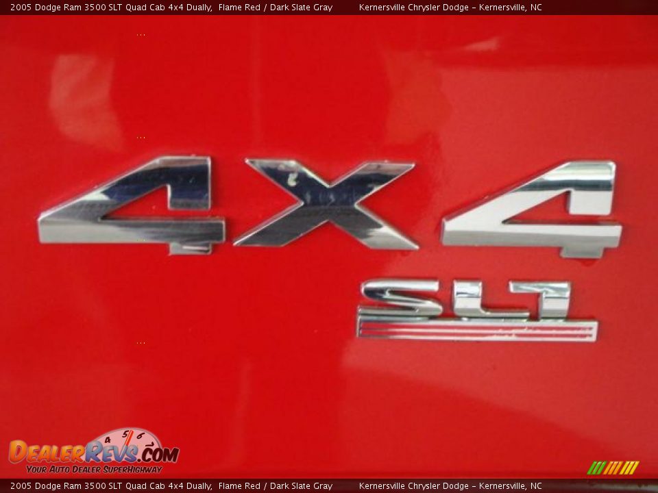 2005 Dodge Ram 3500 SLT Quad Cab 4x4 Dually Flame Red / Dark Slate Gray Photo #30