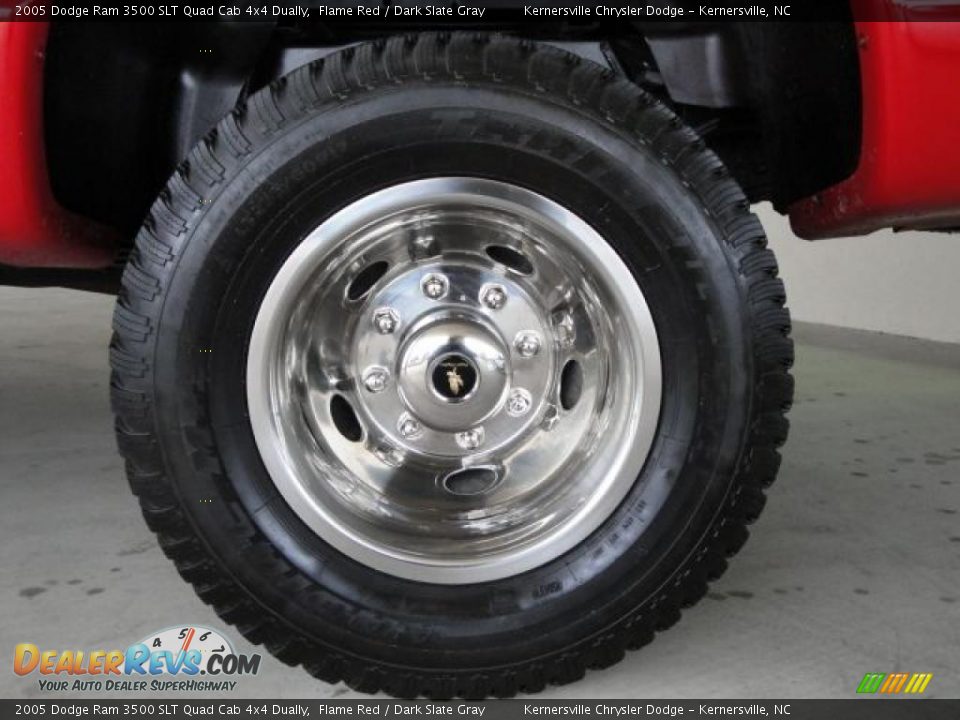 2005 Dodge Ram 3500 SLT Quad Cab 4x4 Dually Flame Red / Dark Slate Gray Photo #33