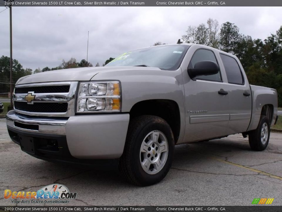 2009 Chevrolet Silverado 1500 LT Crew Cab Silver Birch Metallic / Dark Titanium Photo #2