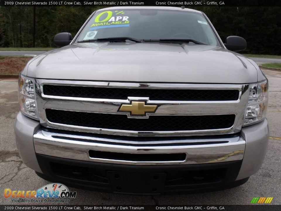 2009 Chevrolet Silverado 1500 LT Crew Cab Silver Birch Metallic / Dark Titanium Photo #3