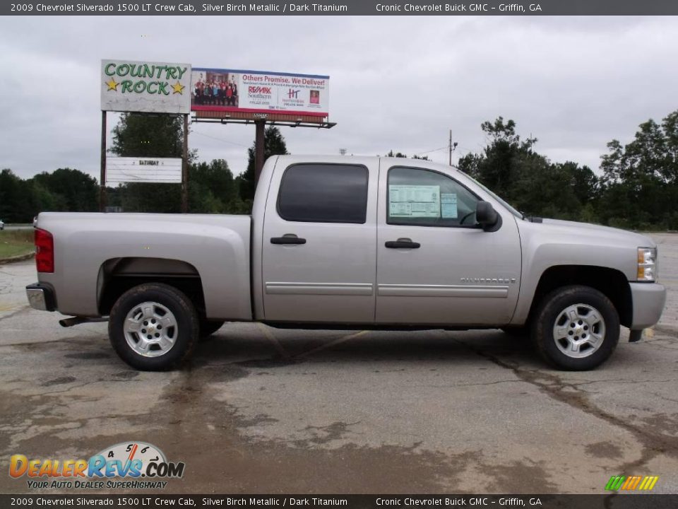 2009 Chevrolet Silverado 1500 LT Crew Cab Silver Birch Metallic / Dark Titanium Photo #5