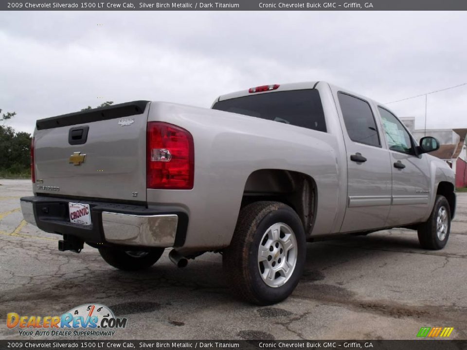 2009 Chevrolet Silverado 1500 LT Crew Cab Silver Birch Metallic / Dark Titanium Photo #6