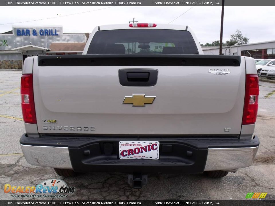 2009 Chevrolet Silverado 1500 LT Crew Cab Silver Birch Metallic / Dark Titanium Photo #7