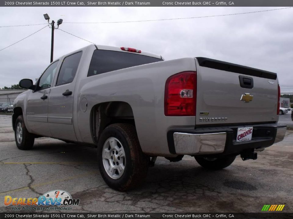 2009 Chevrolet Silverado 1500 LT Crew Cab Silver Birch Metallic / Dark Titanium Photo #8