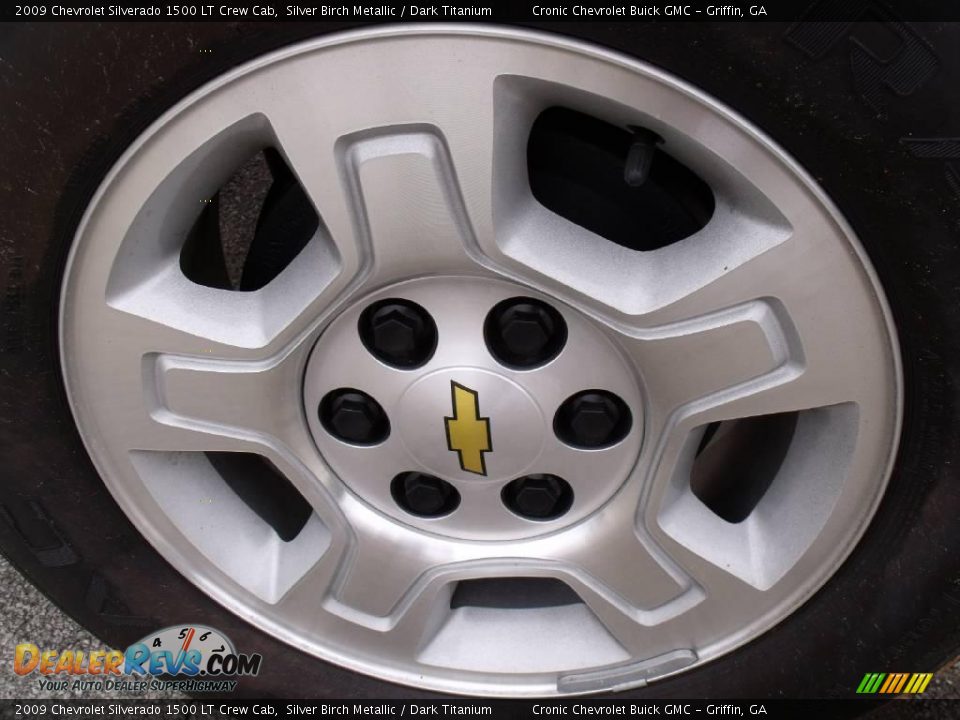 2009 Chevrolet Silverado 1500 LT Crew Cab Silver Birch Metallic / Dark Titanium Photo #9