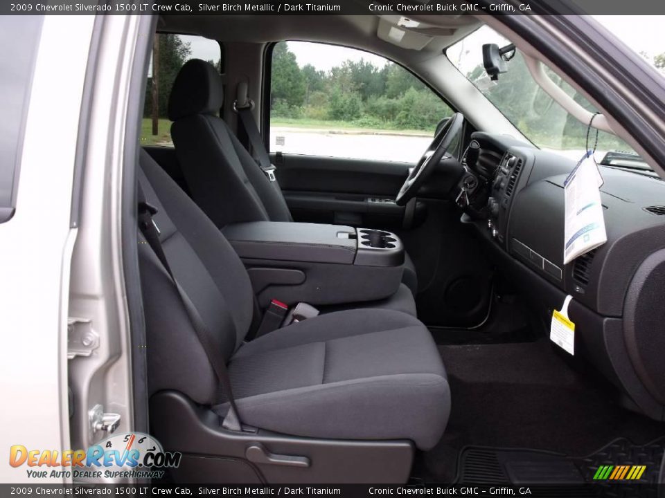 2009 Chevrolet Silverado 1500 LT Crew Cab Silver Birch Metallic / Dark Titanium Photo #14