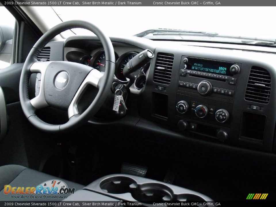 2009 Chevrolet Silverado 1500 LT Crew Cab Silver Birch Metallic / Dark Titanium Photo #15