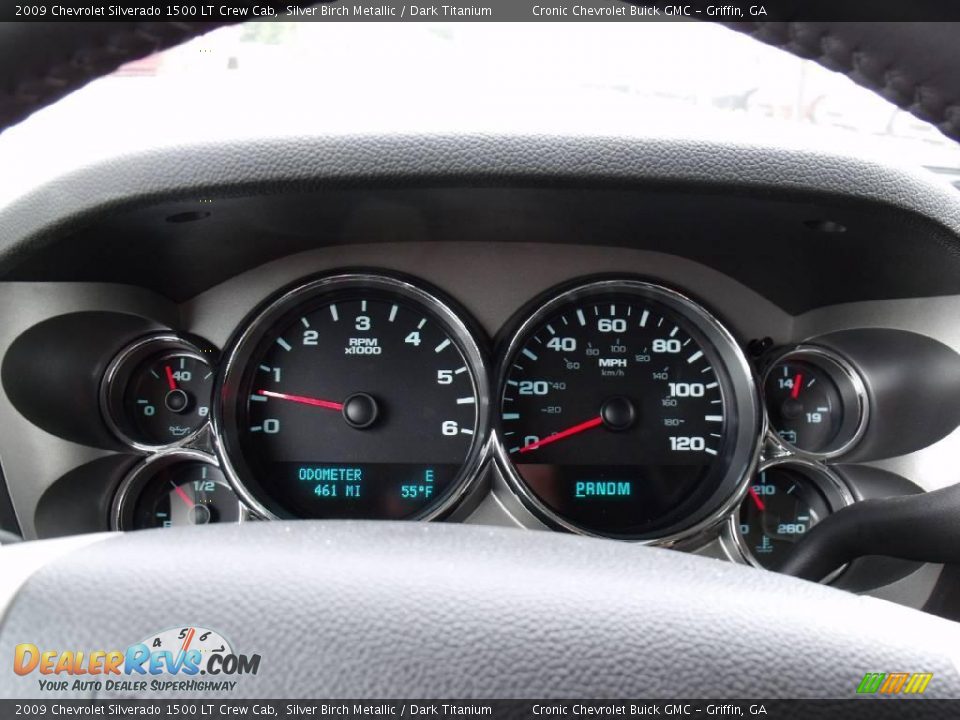 2009 Chevrolet Silverado 1500 LT Crew Cab Silver Birch Metallic / Dark Titanium Photo #16