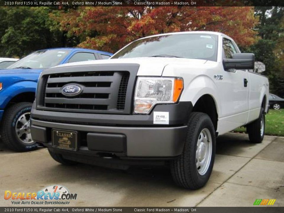 2010 Ford F150 XL Regular Cab 4x4 Oxford White / Medium Stone Photo #1
