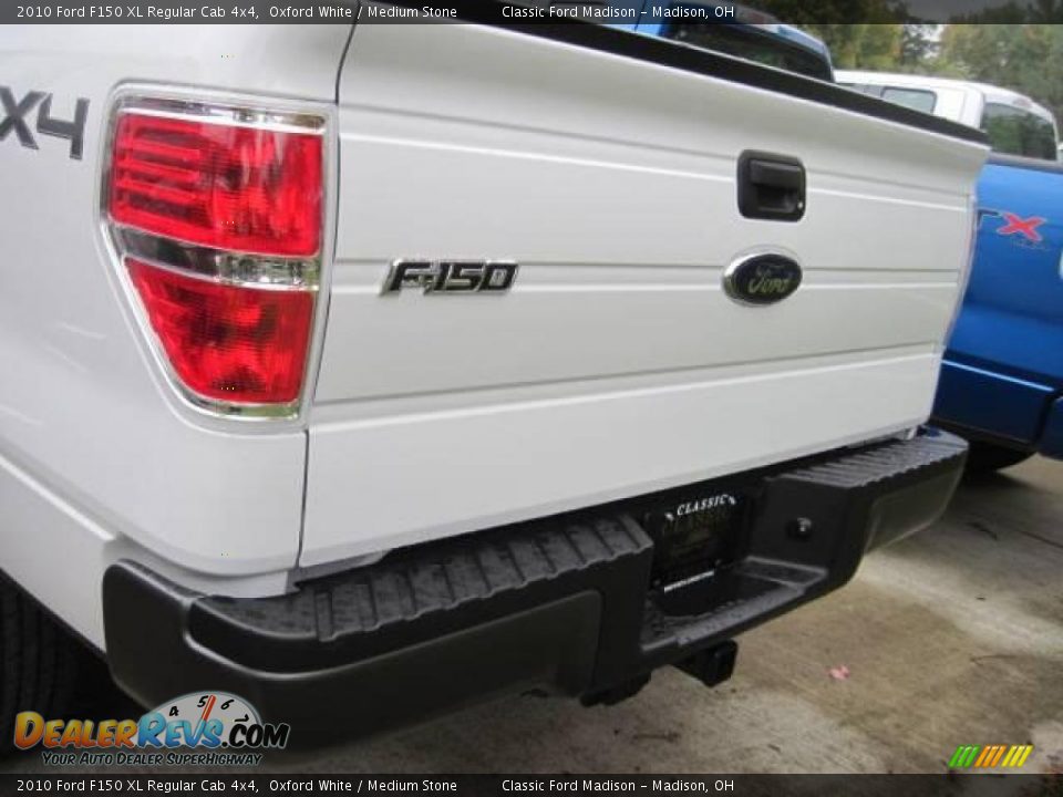 2010 Ford F150 XL Regular Cab 4x4 Oxford White / Medium Stone Photo #4
