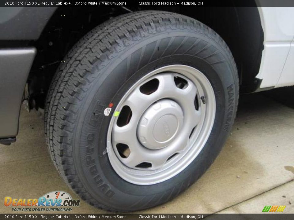 2010 Ford F150 XL Regular Cab 4x4 Oxford White / Medium Stone Photo #5